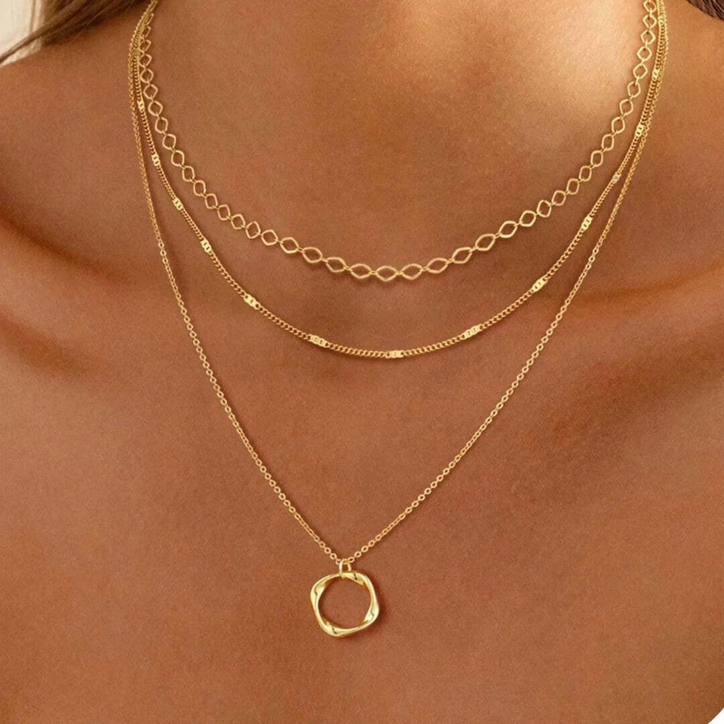 Pauline | Klassisches Collier mit Goldschichten