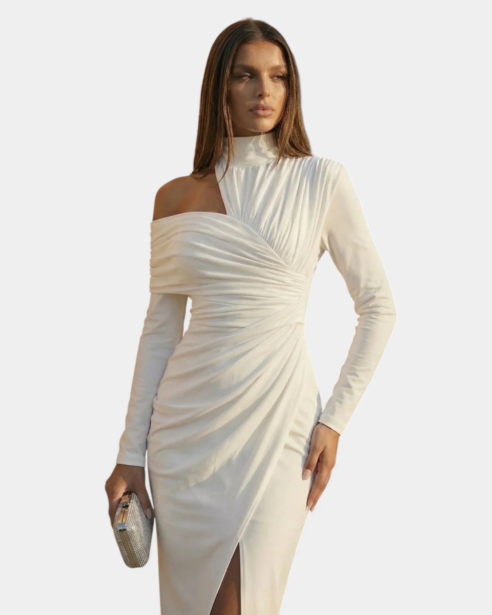 Fernande | Maxi Kleid Drapiert