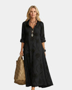 Savina | Maxikleid mit Stickerei