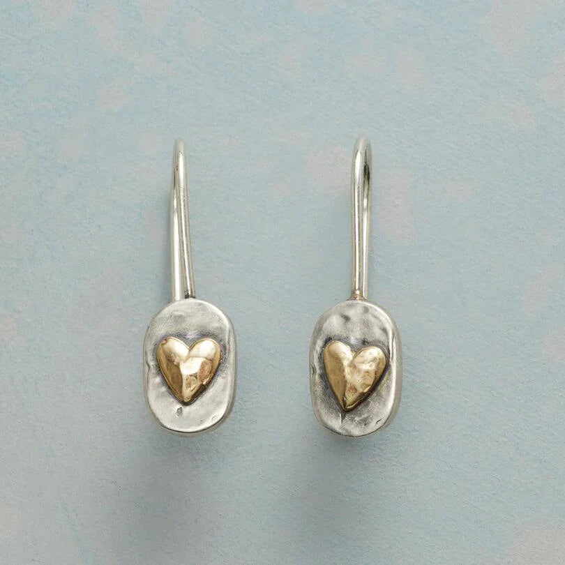 Brigitte | Ohrringe aus Silber und Gold