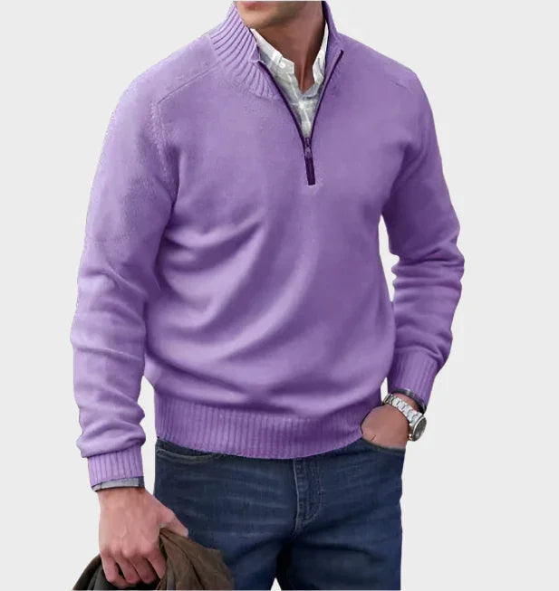 Malik | Eleganter Pullover mit Reißverschluss
