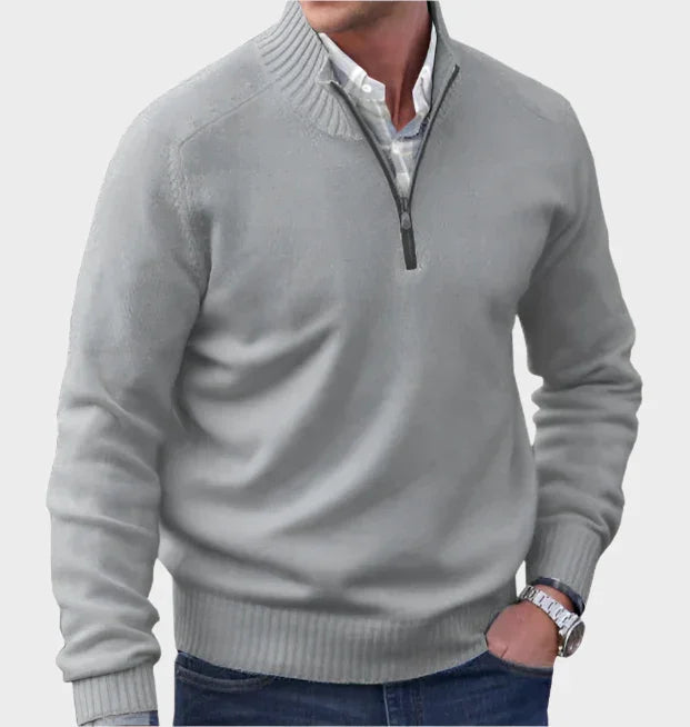 Malik | Eleganter Pullover mit Reißverschluss