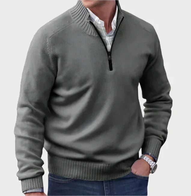 Malik | Eleganter Pullover mit Reißverschluss