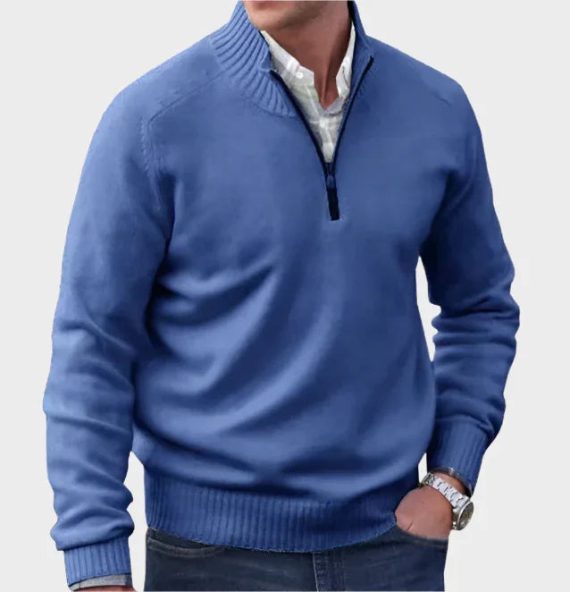 Malik | Eleganter Pullover mit Reißverschluss