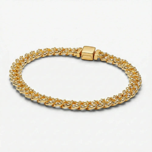 Adele | Kubanisches Armband aus Moissanit