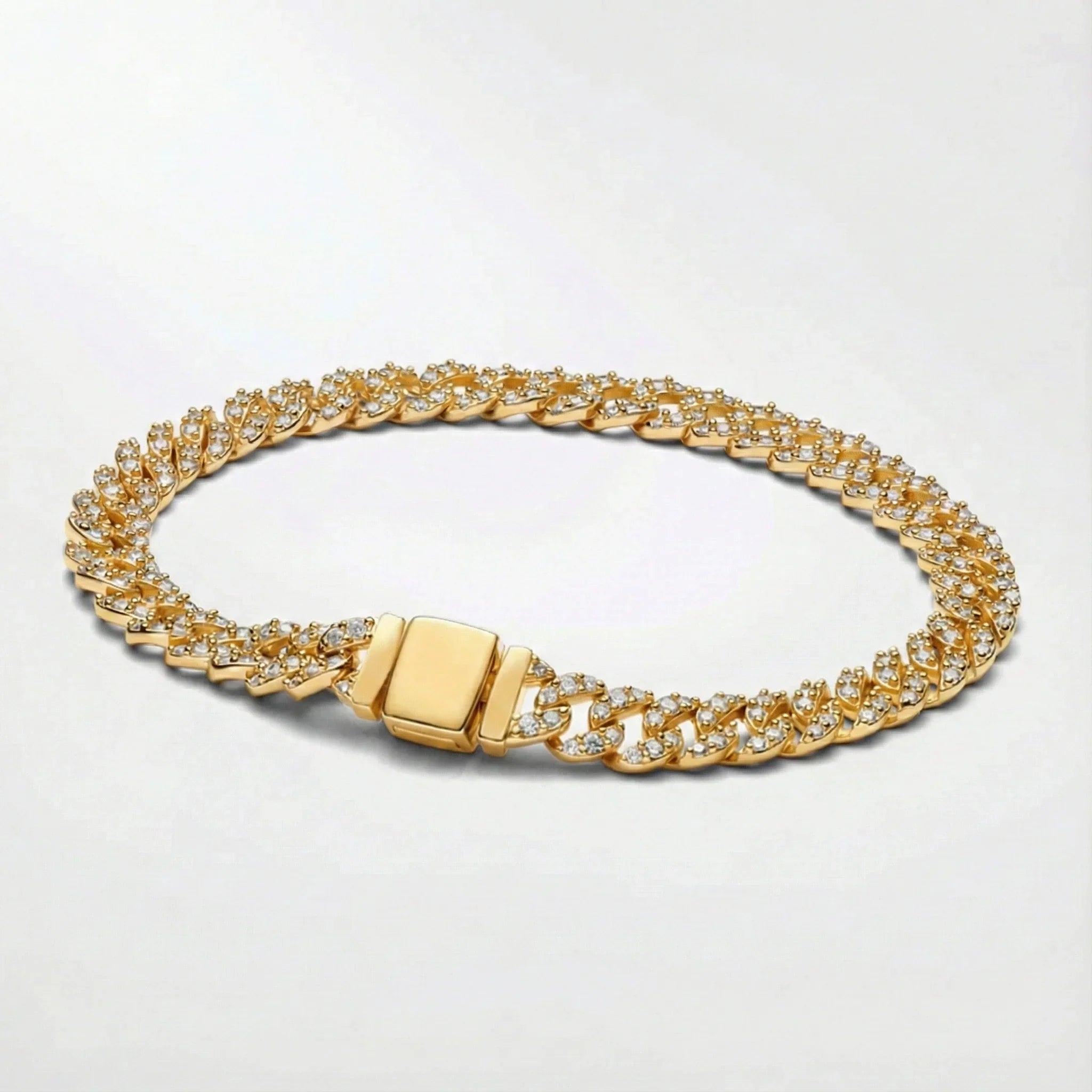 Adele | Kubanisches Armband aus Moissanit