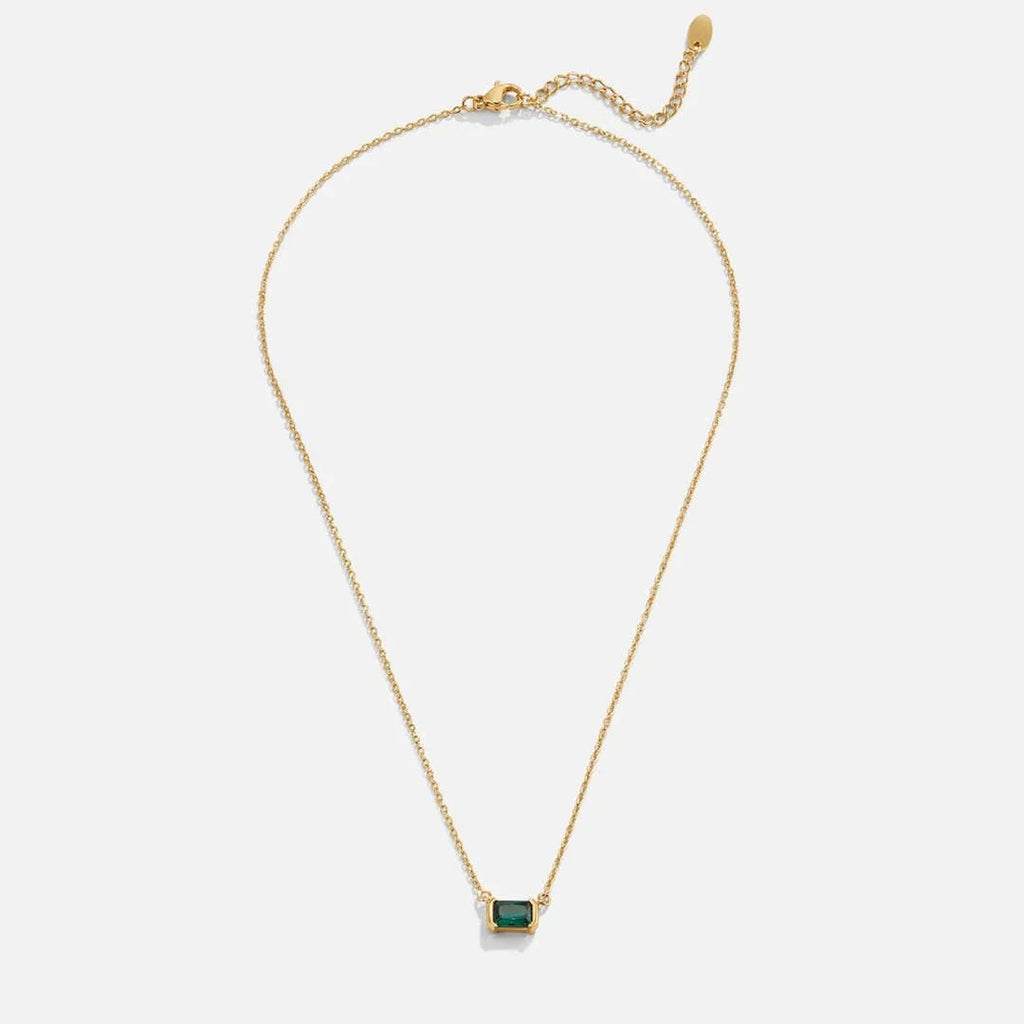 Fleur | Collier aus Grüner Smaragd mit Goldbeschichtung
