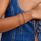 Victoire | Armband aus Onyx und Weißem Stein