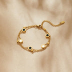Victoire | Armband aus Onyx und Weißem Stein