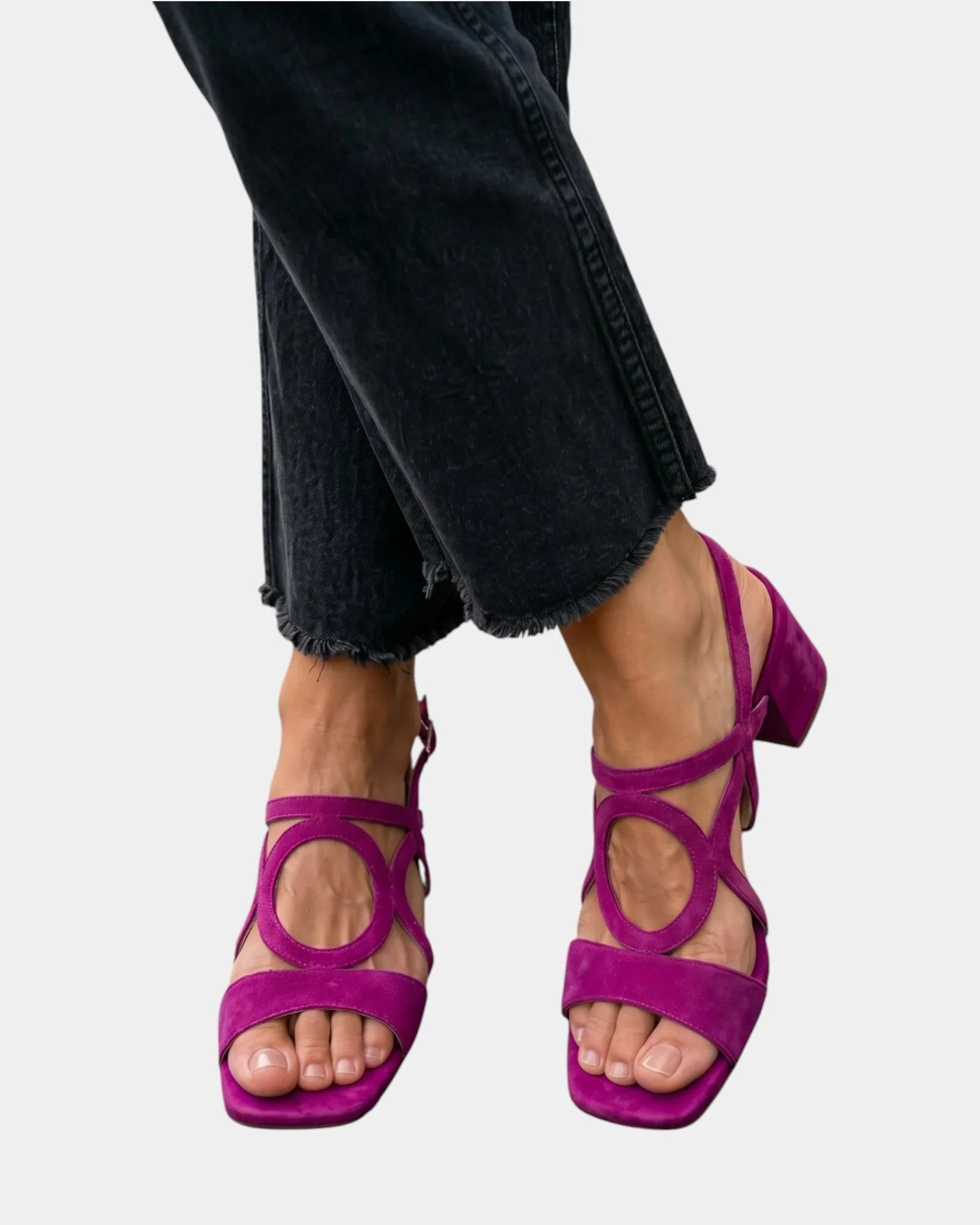 Guillelmine | Sandalen mit quadrater Spitze und runder Form
