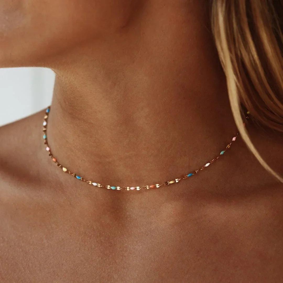 Noémie | Zarter Choker Farbexplosion