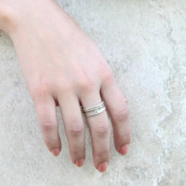 Shine | Vintage-Ring aus vergoldetem Silber