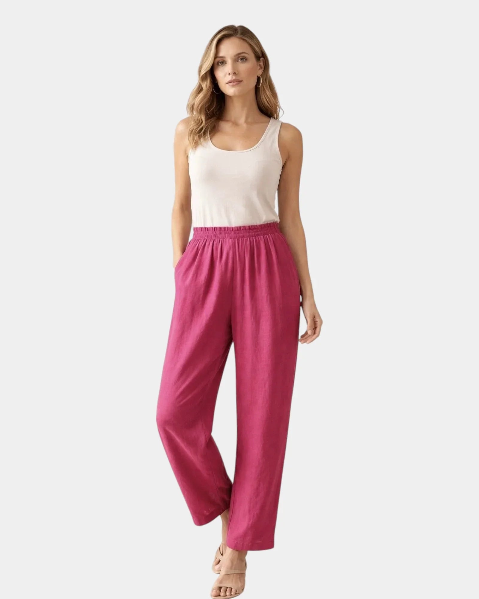 Alix | Baumwoll- und Leinenhose