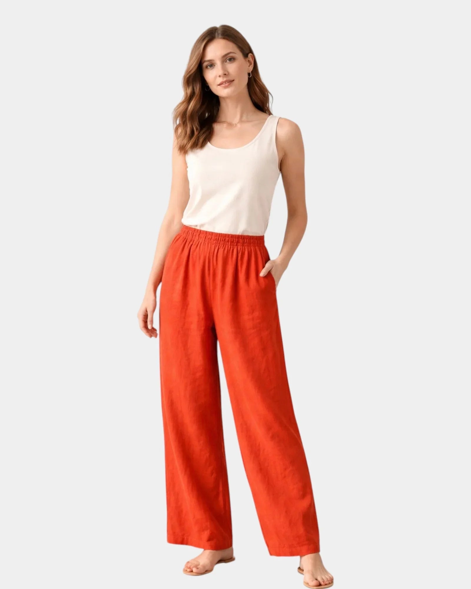 Alix | Baumwoll- und Leinenhose
