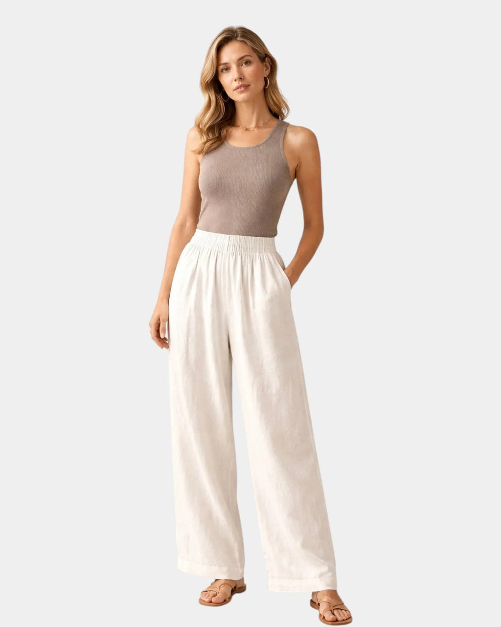 Alix | Baumwoll- und Leinenhose