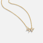 Lucie | Funkelndes Kristallblatt-Halsband