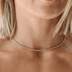 Sidonie | Luxuriöse Gold Choker-Halskette