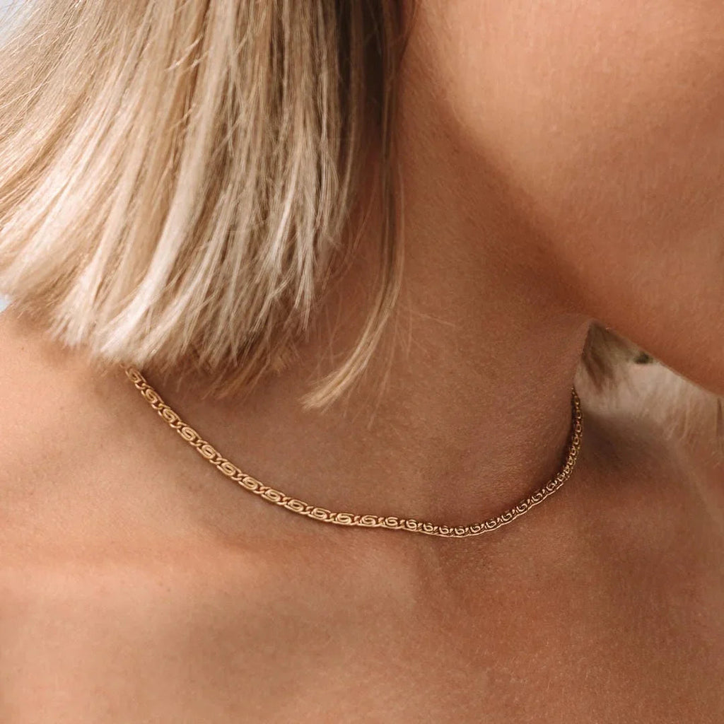Sidonie | Luxuriöse Gold Choker-Halskette